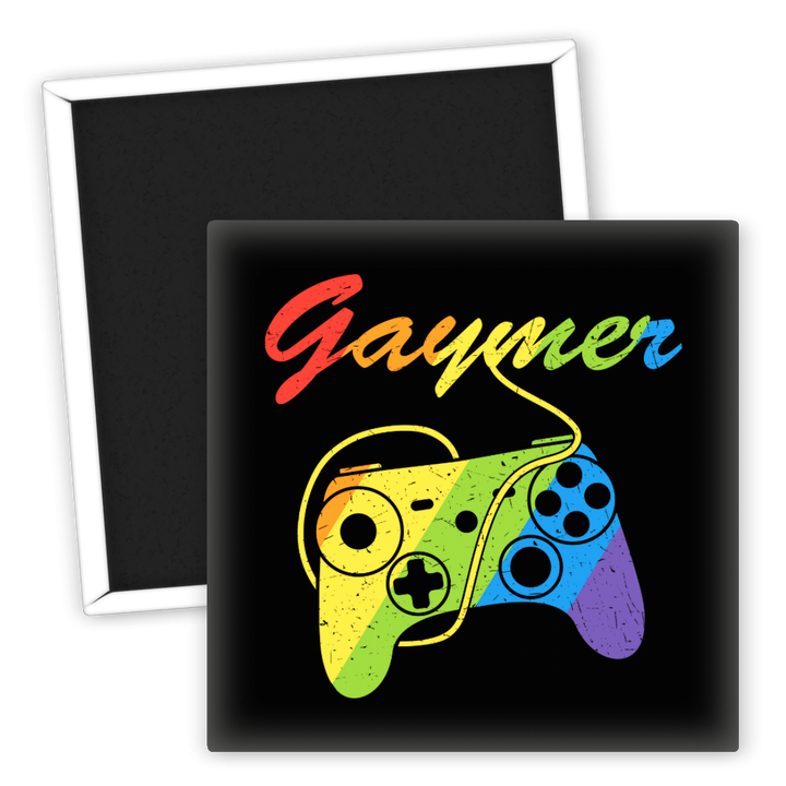 Zum Produkt Kühlschrankmagnet LGBTQ Gamer Gaymer Design bunt