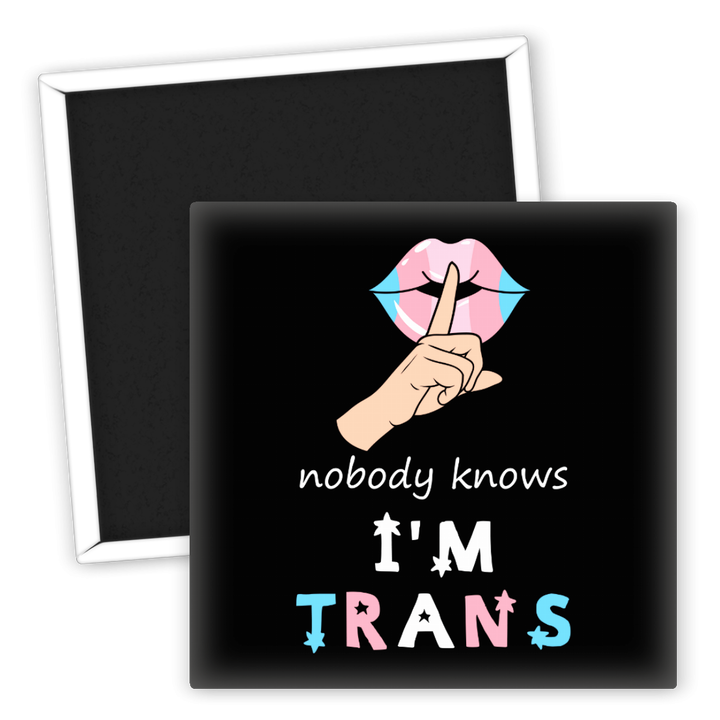 Zum Produkt Kühlschrankmagnet nobody knows I'm trans LGBTQ Pride Geschenk