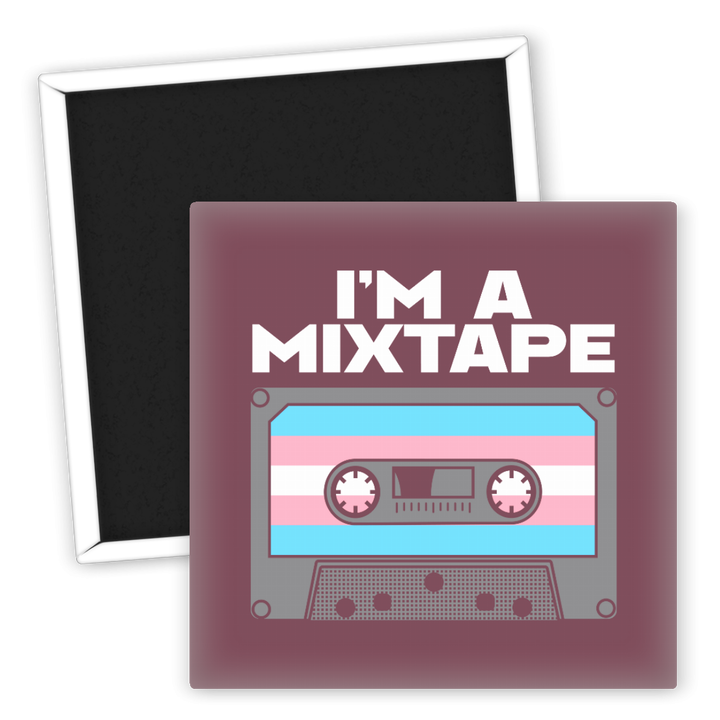 Zum Produkt Kühlschrankmagnet LGBTQ I'm a Mixtape Design Retro Kassette
