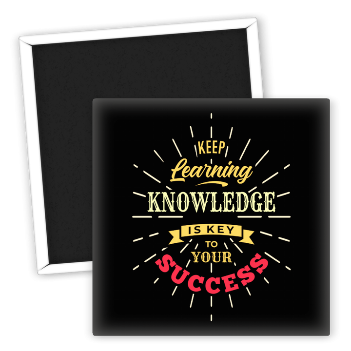 Zum Produkt Kühlschrankmagnet Motivation Keep Learning Knowledge Success