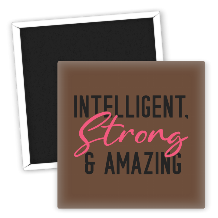 Zum Produkt Motivationsmagnet Intelligent Strong Amazing für die Küche