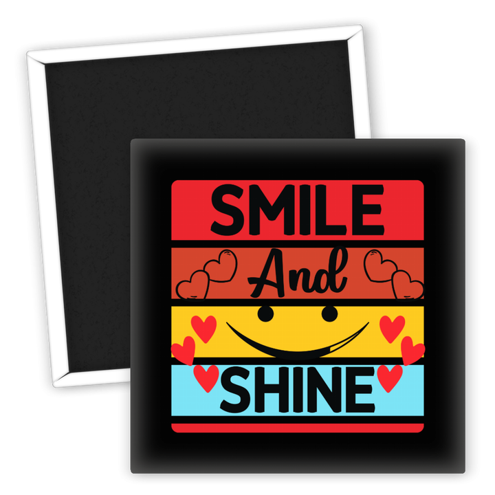 Zum Produkt Motivations Kühlschrankmagnet Smile And Shine für gute Laune