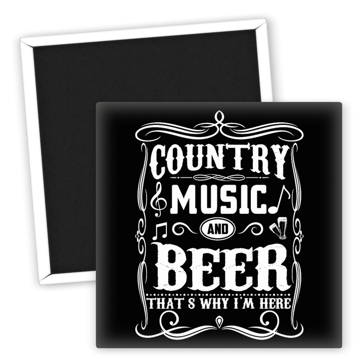 Zum Produkt Kühlschrankmagnet Country Music Beer Geschenk für Musikliebhaber