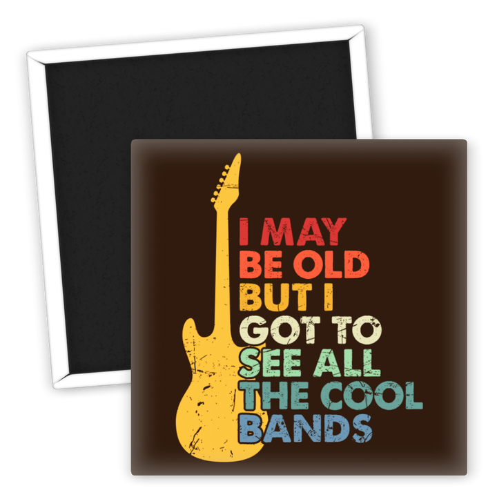 Zum Produkt Kühlschrankmagnet Musik Motiv Cool Bands Gitarre Vintage Design