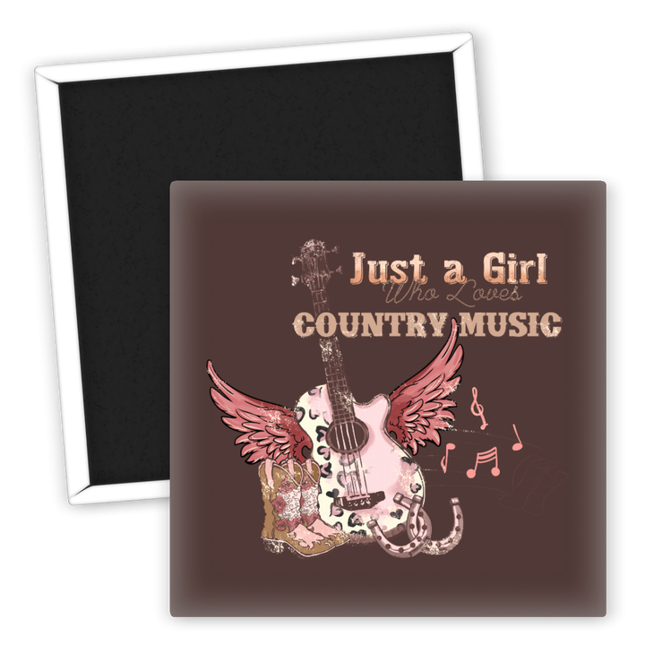 Zum Produkt Kühlschrankmagnet Just a Girl Country Music Geschenkidee