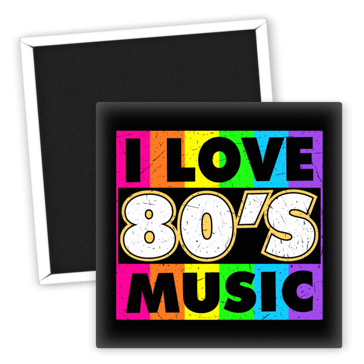 Zum Produkt Kühlschrankmagnet I Love 80's Music Retro Geschenk