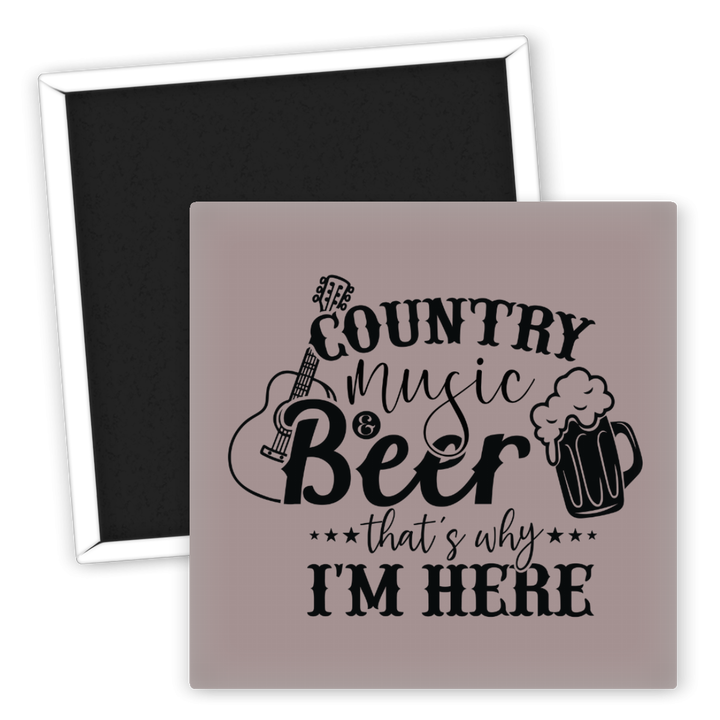 Zum Produkt Kühlschrankmagnet Country Music Bier Spaß für Musikliebhaber
