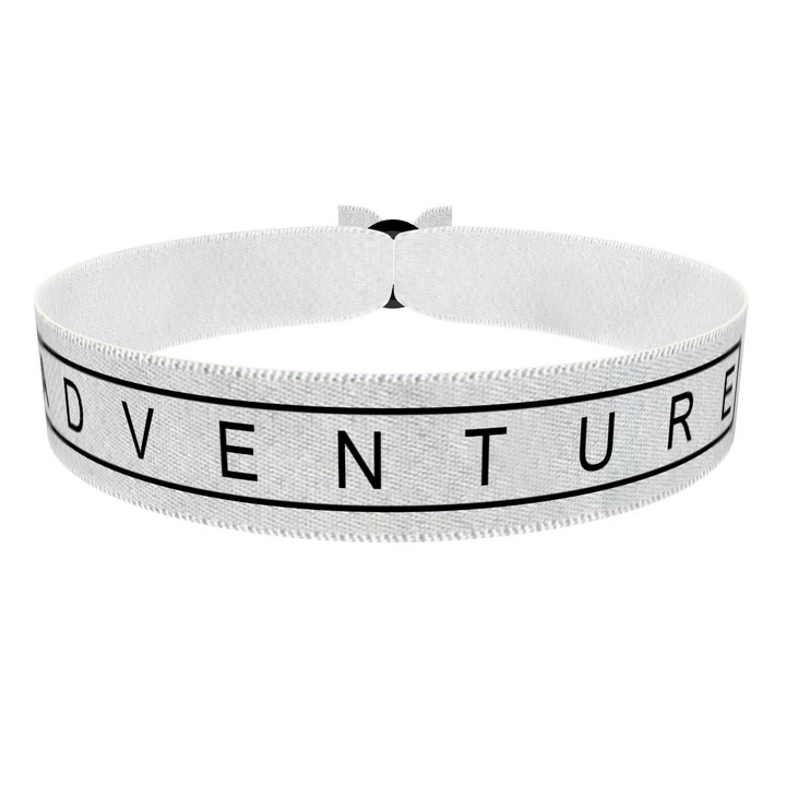 Zum Produkt Adventure weiß Stoffarmband