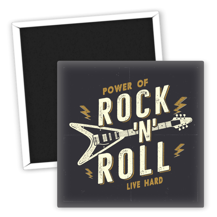 Zum Produkt Kühlschrankmagnet Rock'n'Roll Power Live Hard Musik Gadget