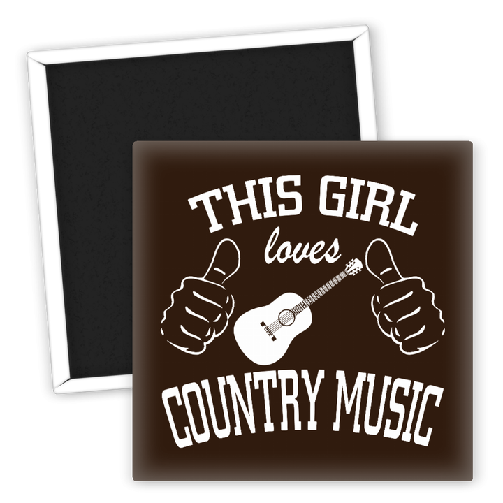 Zum Produkt Kühlschrankmagnet This Girl Loves Country Music Geschenkideen