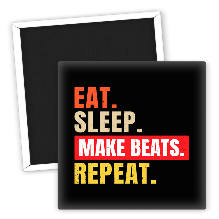 Zum Produkt Kühlschrankmagnet Eat Sleep Make Beats Repeat für Musikliebhaber