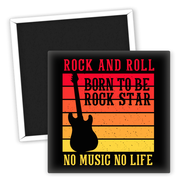 Zum Produkt Kühlschrankmagnet Rock and Roll Born to be Rock Star Design