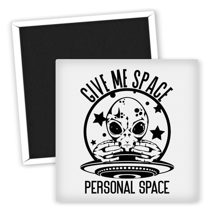 Zum Produkt Kühlschrankmagnet Alien Motiv Give Me Space Personal Space