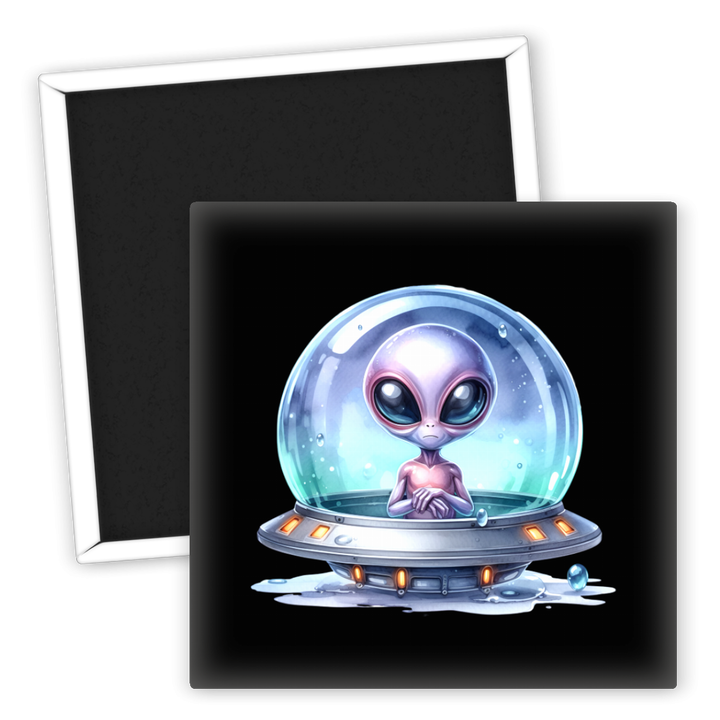 Zum Produkt Kühlschrankmagnet Alien Raumschiff Space Deko Geschenkartikel