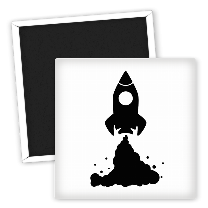 Zum Produkt Kühlschrankmagnet Rakete Weltraummotiv für Raumfahrtliebhaber