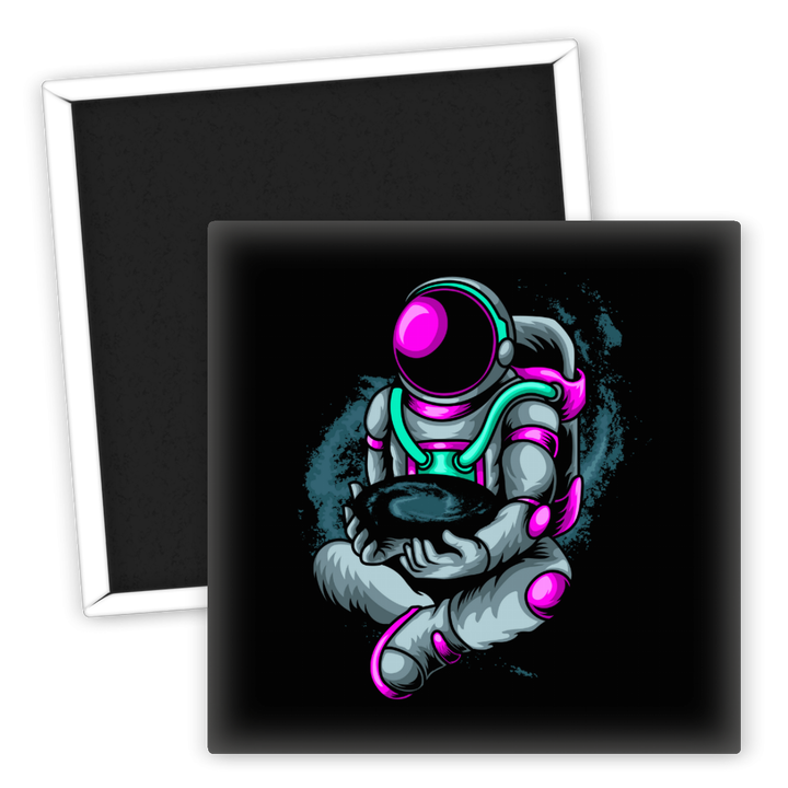 Zum Produkt Kühlschrankmagnet Astronaut mit Galaxie Motiv Space Decor
