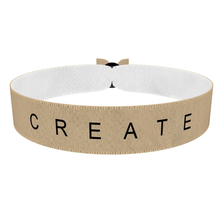 Zum Produkt Create beige Stoffarmband