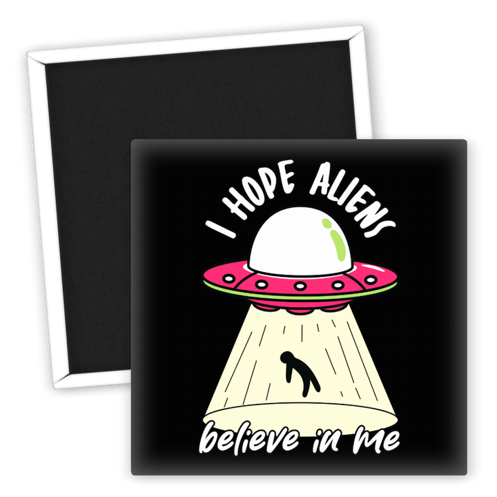 Zum Produkt Kühlschrankmagnet Space UFO Believe in Aliens Design