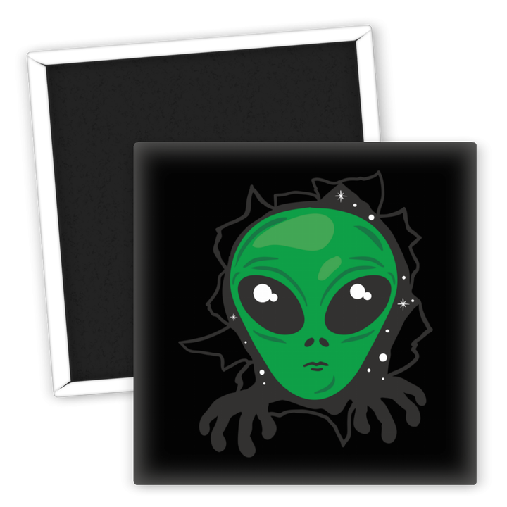 Zum Produkt Kühlschrankmagnet Alien Motiv lustiger Space Dekor