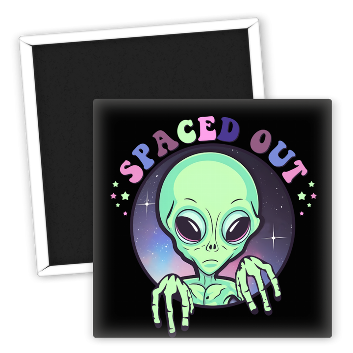 Zum Produkt Kühlschrankmagnet Alien Spaced Out mit galaktischem Design