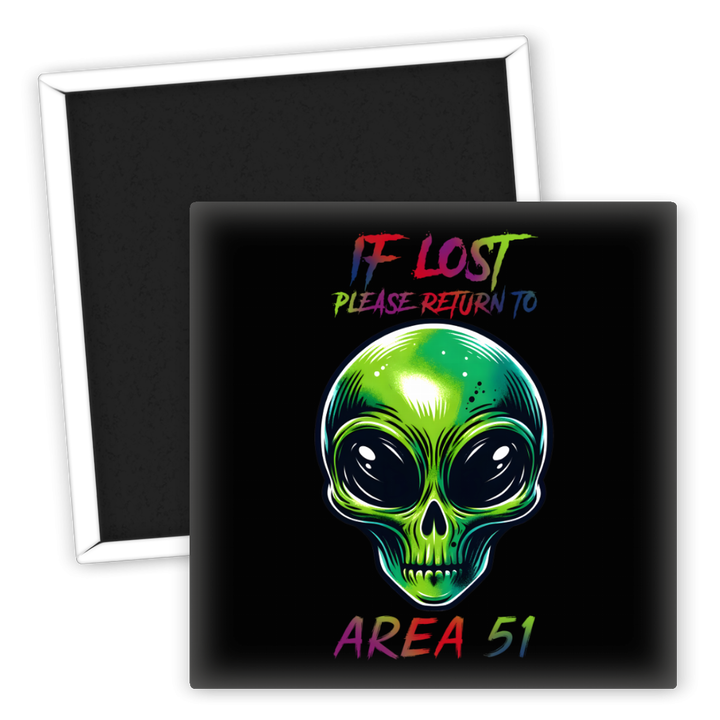 Zum Produkt Kühlschrankmagnet Alien Area 51 Motiv für Space Fans