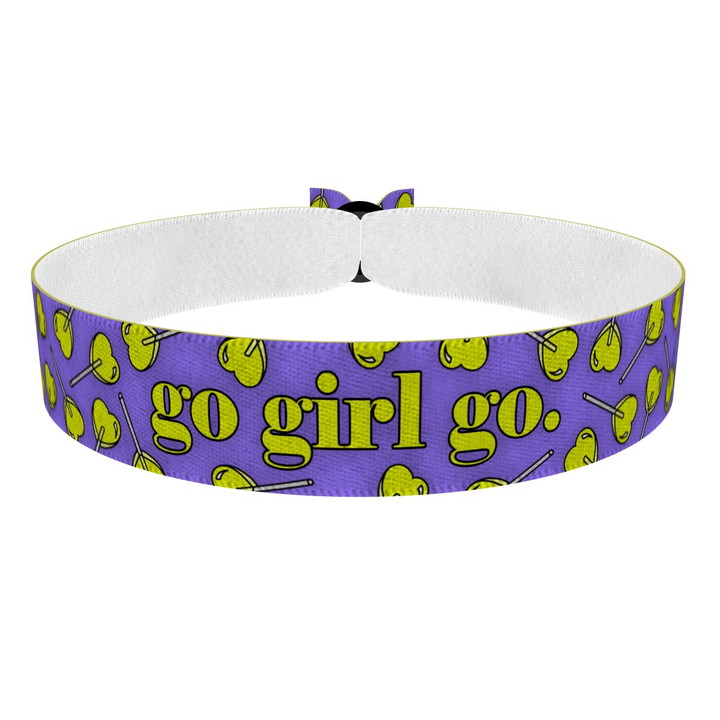 Zum Produkt Go girl go Stoffarmband
