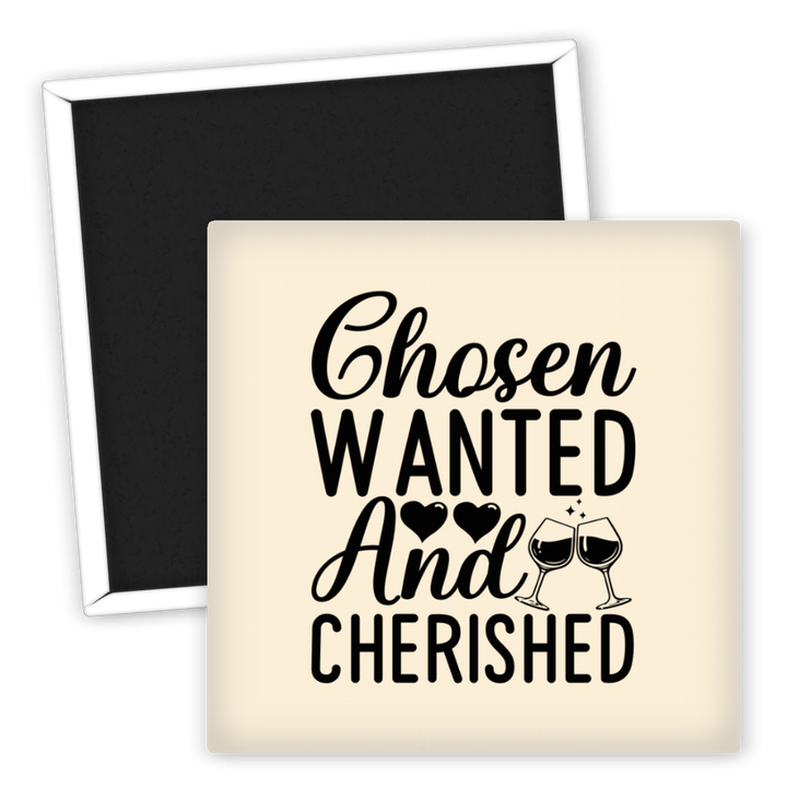 Zum Produkt Hochzeits Kühlschrankmagnet Chosen Wanted And Cherished