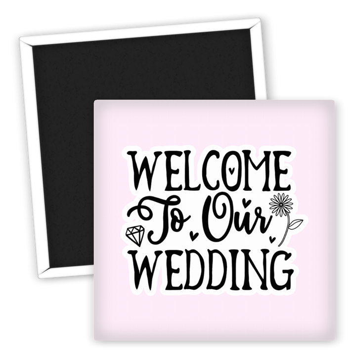 Zum Produkt Kühlschrankmagnet Hochzeit Willkommen in unser hochzeitspaar