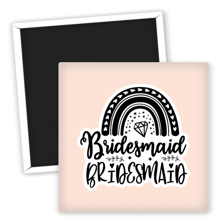 Zum Produkt Kühlschrankmagnet Hochzeit Bridesmaid Regenbogen Motiv