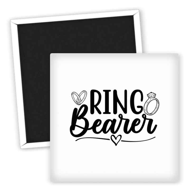 Zum Produkt Kühlschrankmagnet Hochzeit Ring Bearer mit Ringen Design