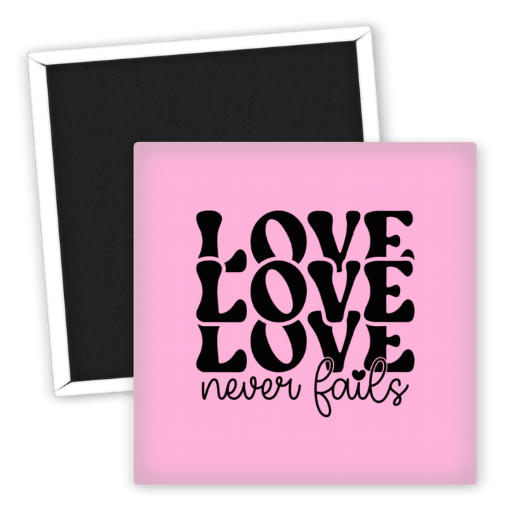 Zum Produkt Kühlschrankmagnet Liebe nie versagt für Hochzeit Deko Geschenk
