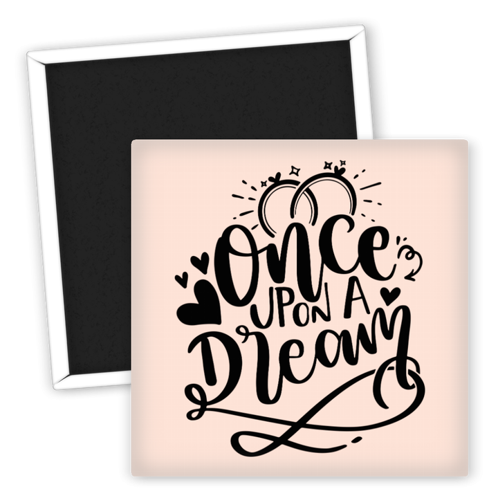 Zum Produkt Hochzeit Kühlschrankmagnet Once Upon a Dream Herzen Deko