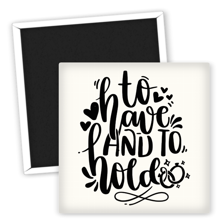 Zum Produkt Kühlschrankmagnet Hochzeit To Have And To Hold Herz Design