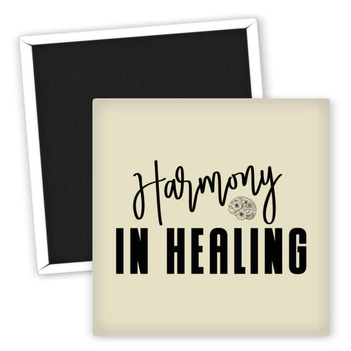 Zum Produkt Kühlschrankmagnet Spruch Harmony in Healing für positive Energie
