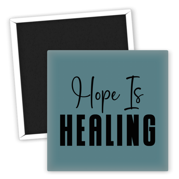Zum Produkt Kühlschrankmagnet Spruch Hope is Healing für Inspiration