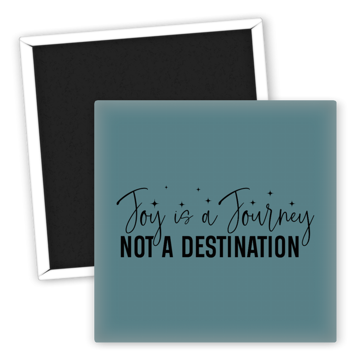Zum Produkt Kühlschrankmagnet Spruch Freude ist eine Reise Destination