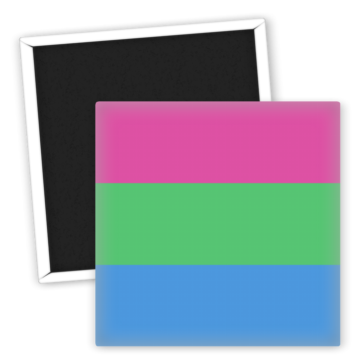 Zum Produkt LGBTQ Kühlschrankmagnet Polysexuell Pride Flagge farbenfroh
