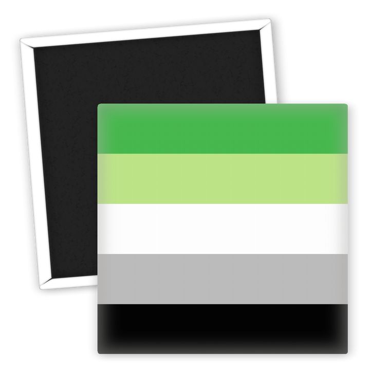 Zum Produkt LGBTQ Kühlschrankmagnet Aromantisch Pride Flagge modern