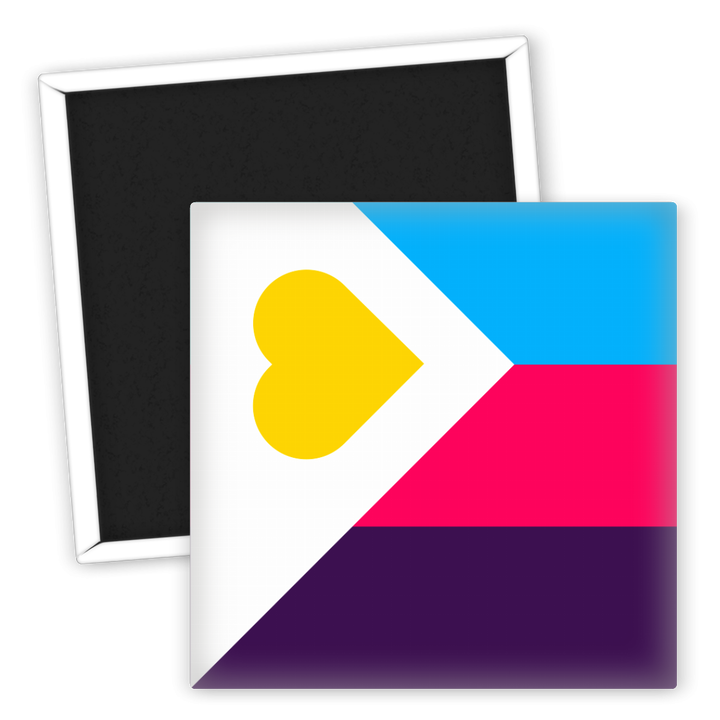 Zum Produkt LGBTQ Kühlschrankmagnet neue Polyamorie Pride Flagge modern