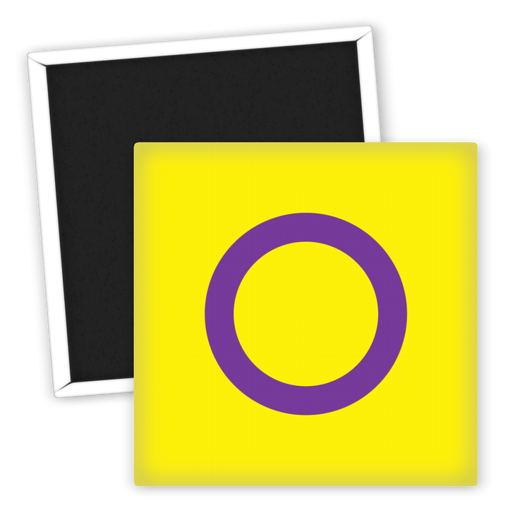 Zum Produkt LGBTQ Kühlschrankmagnet Intersex Pride Flagge hochwertig
