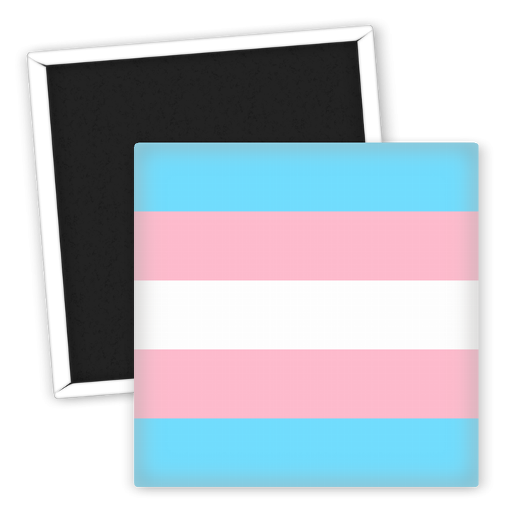 Zum Produkt LGBTQ Kühlschrankmagnet Trans Pride Flagge farbenfroh