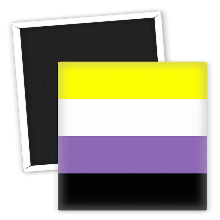 Zum Produkt LGBTQ Kühlschrankmagnet Nonbinary Pride Flagge buntes Design