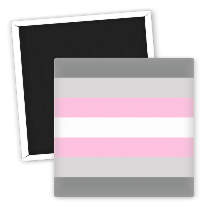 Zum Produkt LGBTQ Kühlschrankmagnet Demigirl Pride Flagge handgefertigt