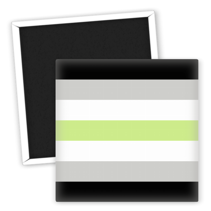 Zum Produkt LGBTQ Kühlschrankmagnet Agender Pride Flagge farbenfroh