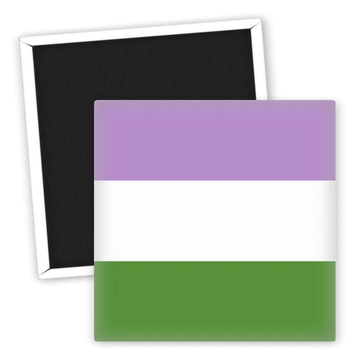 Zum Produkt LGBTQ Kühlschrankmagnet Genderqueer Nonbinary Pride Flagge