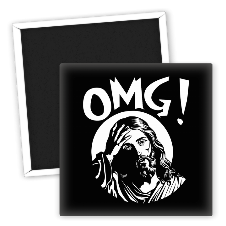 Zum Produkt OMG Kühlschrankmagnet mit Jesus Motiv für dein Zuhause