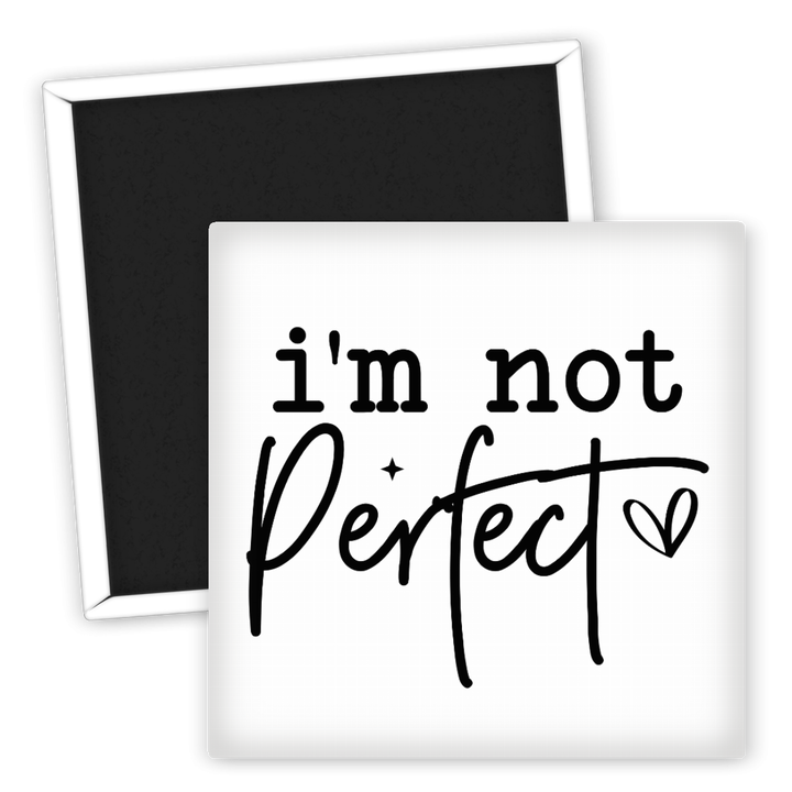 Zum Produkt Kühlschrankmagnet I'm not Perfect mit Spruchmotiv