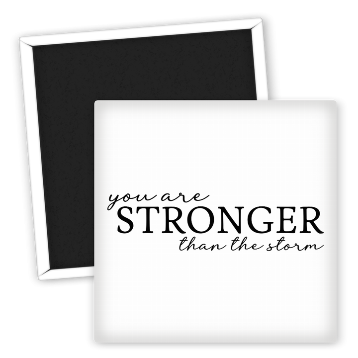 Zum Produkt you are stronger than the storm Kühlschrankmagnet