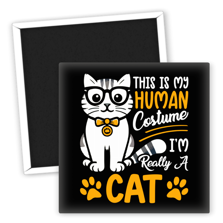 Zum Produkt Kühlschrankmagnet mit lustiger Katze menschliches Kostüm Design