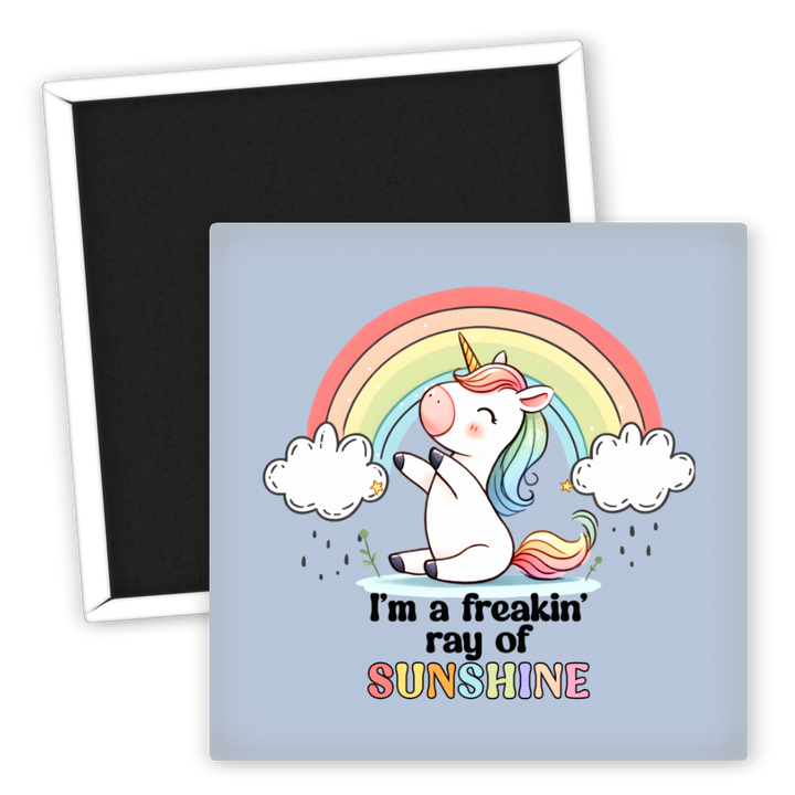 Zum Produkt Kühlschrankmagnet I'm a freakin' ray of sunshine Unicorn
